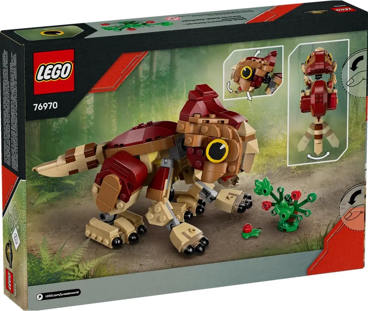 LEGO Jurassic World Babydinosaurus Dolores Aquilops 76970 - 339 Stukken - Multicolor