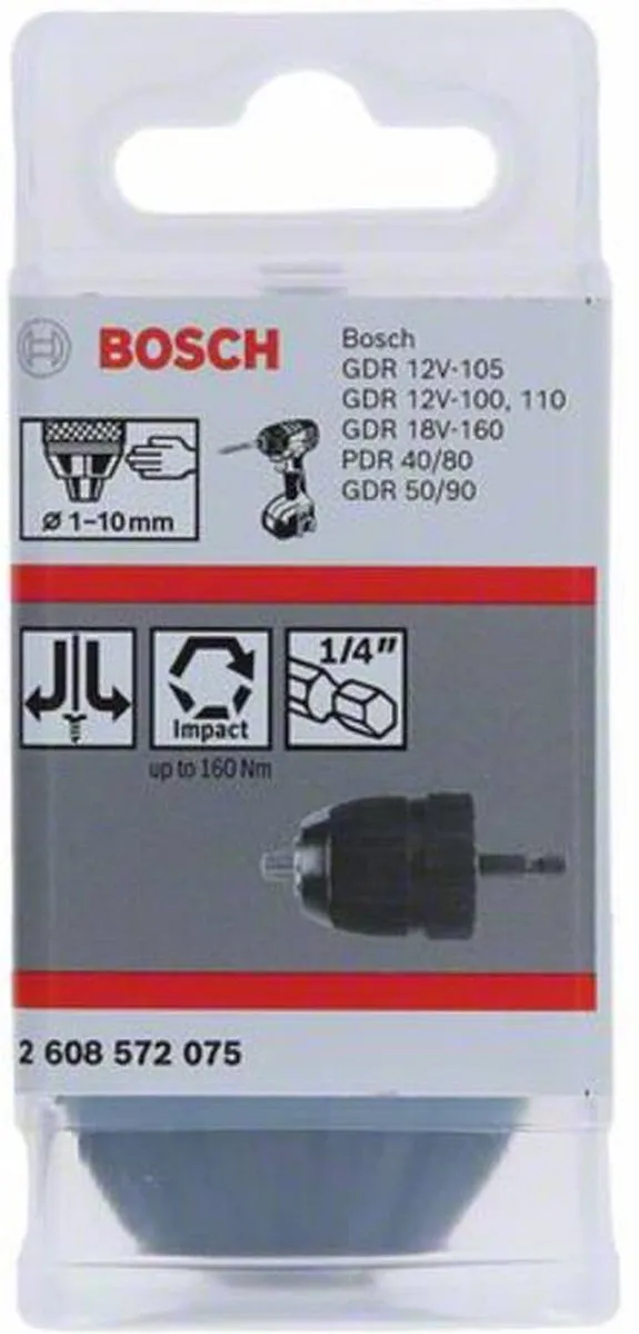 Bosch Snelspanboorhouder 1/4" - 10 mm