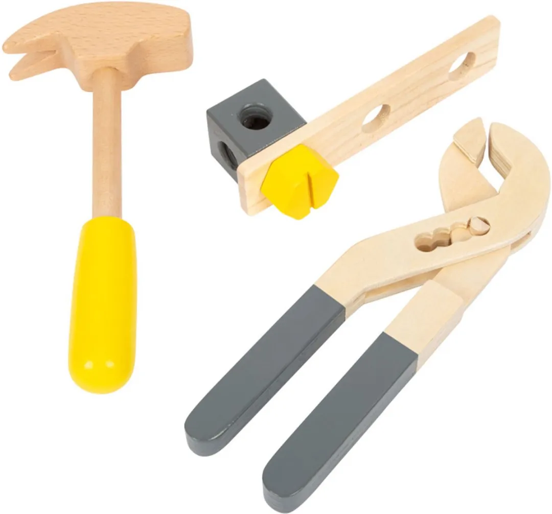 Small Foot Houten Gereedschapskist 2-in-1 - 28-delig