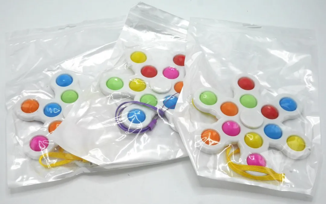 Jonotoys Magic Fidget Spinner 12 Pops - 3 Stuks - Wit