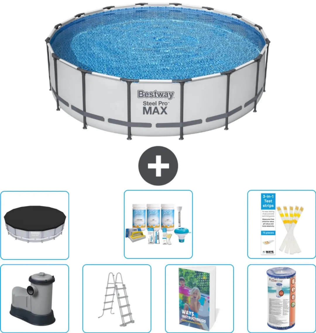 Bestway Steel Pro MAX Zwembad 488x122cm
