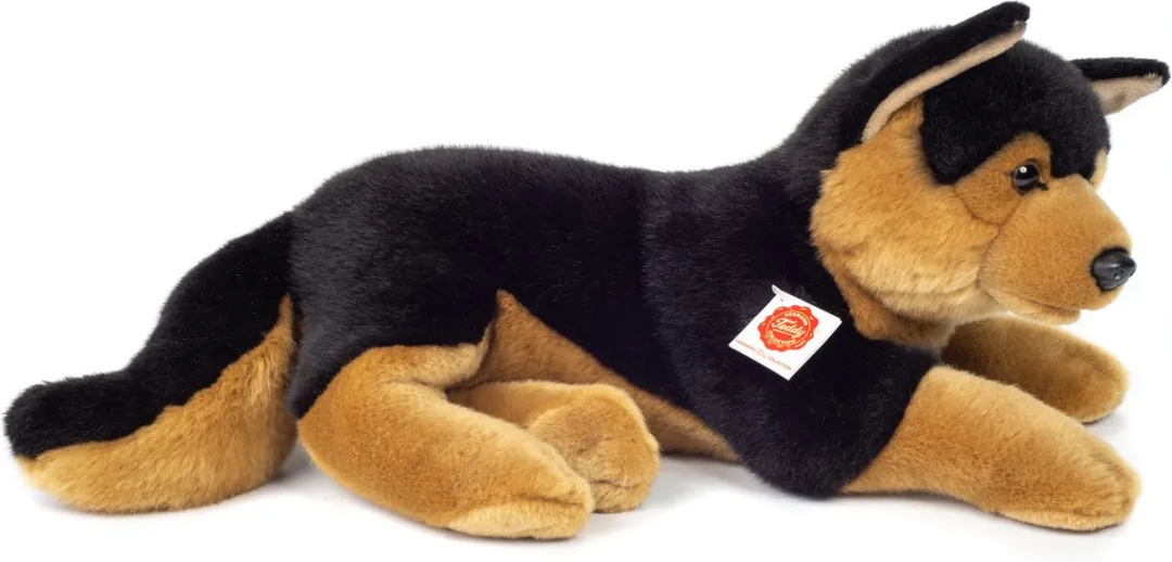 Teddy Hermann Herdershond Knuffeldier - 45 cm - Bruin/Zwart