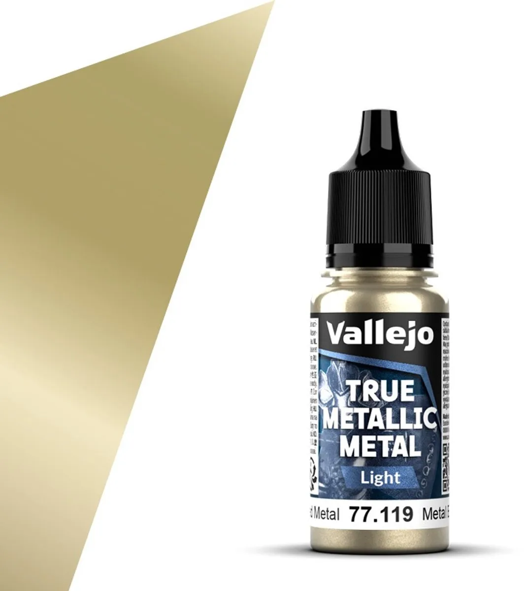 Vallejo Hobbyverf True Metallic Metal Light 18ml
