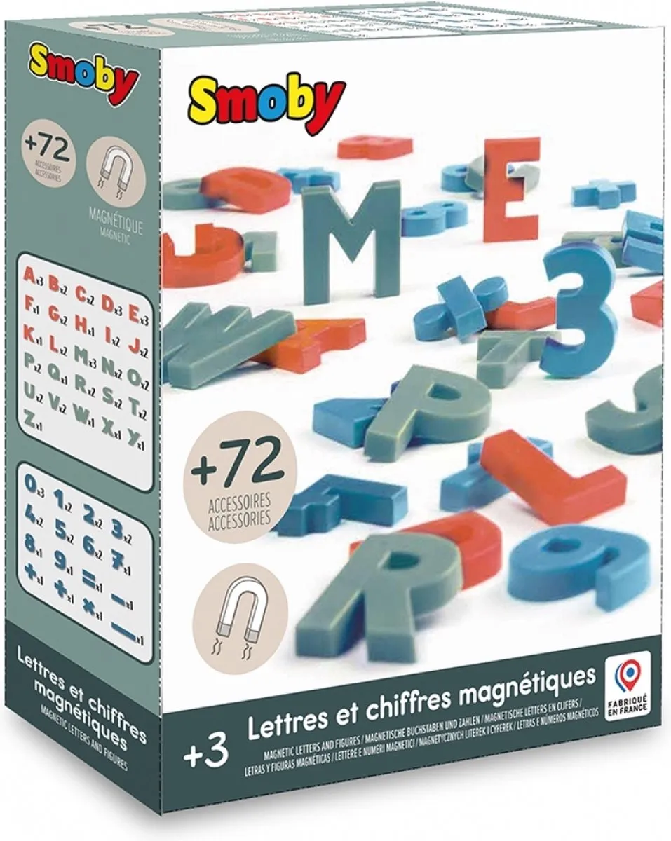 Smoby 72 Letters En Magnetische Cijfers Multicolor