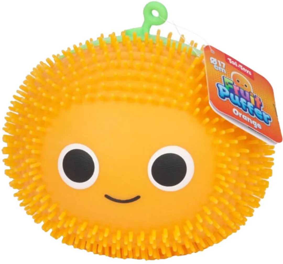 Toi-Toys Pufferbal Fruit - 17,5cm - Multikleur