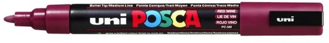 Posca PC-5M Paintmarker Wijnrood - 12 Stuks