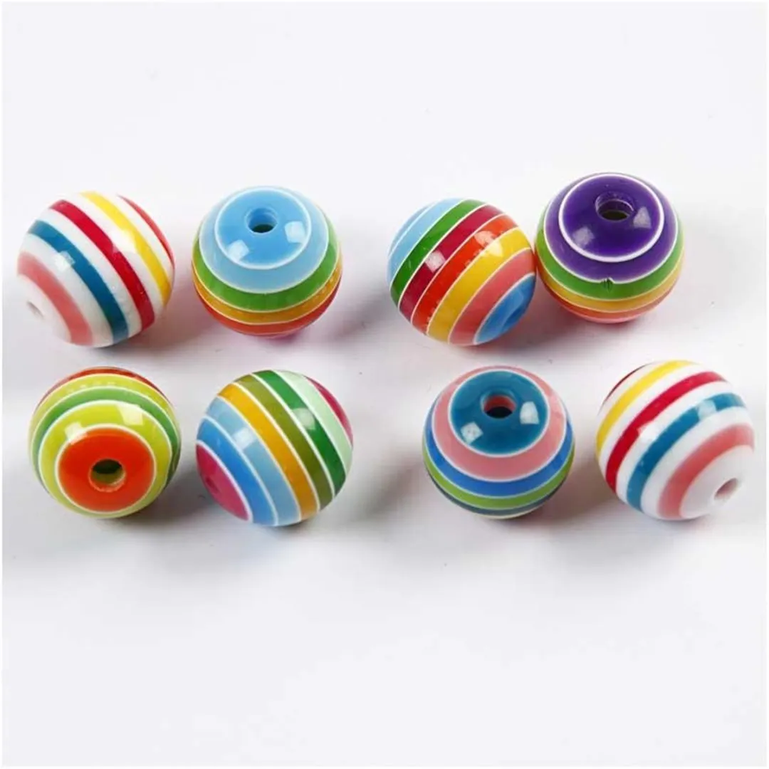 Creativ Company Resin Kralen 12mm Multicolor - 50 Stuks