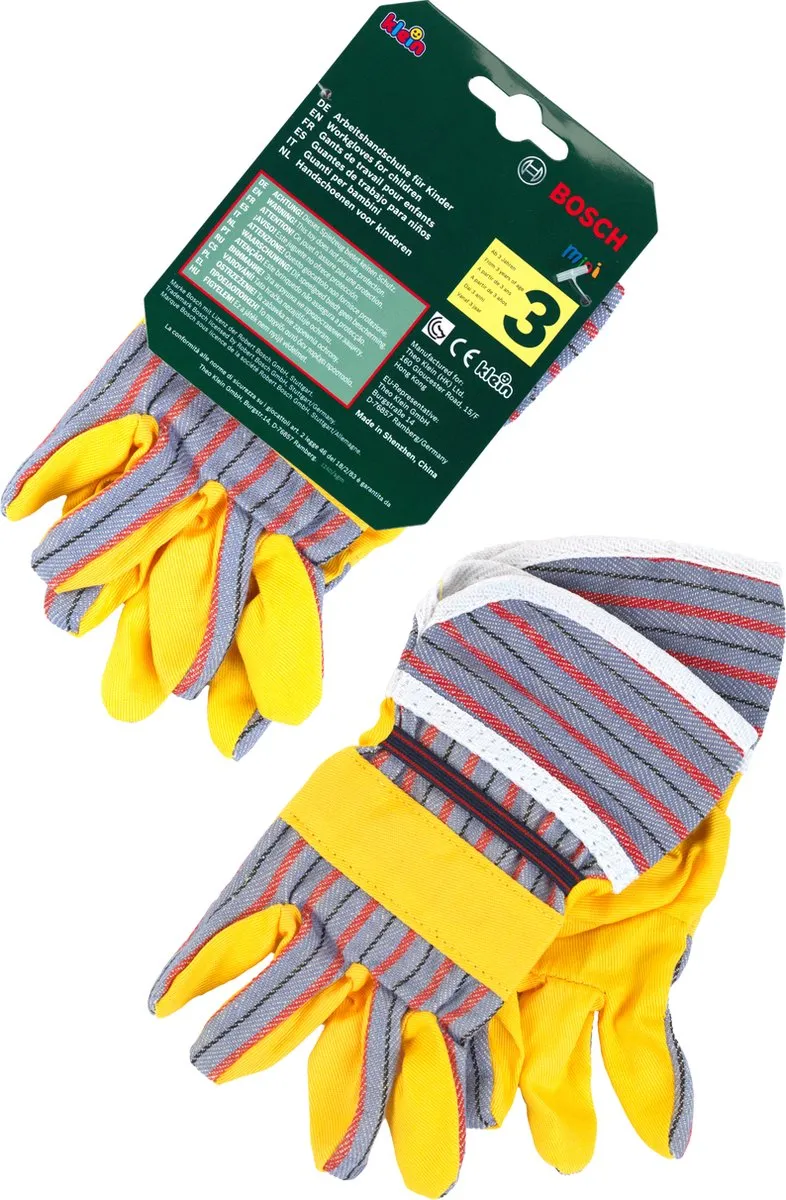 Klein Toys Bosch Mini Werkhandschoenen - Geel
