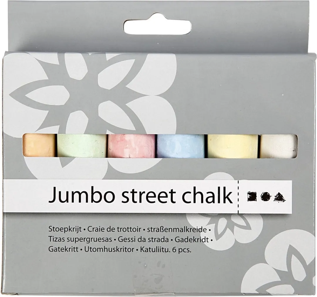 Creativ Company Stoepkrijt - 6 Stuks