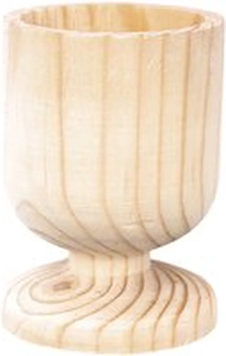 Rico Design Eierdop Hout A Hoge Voet