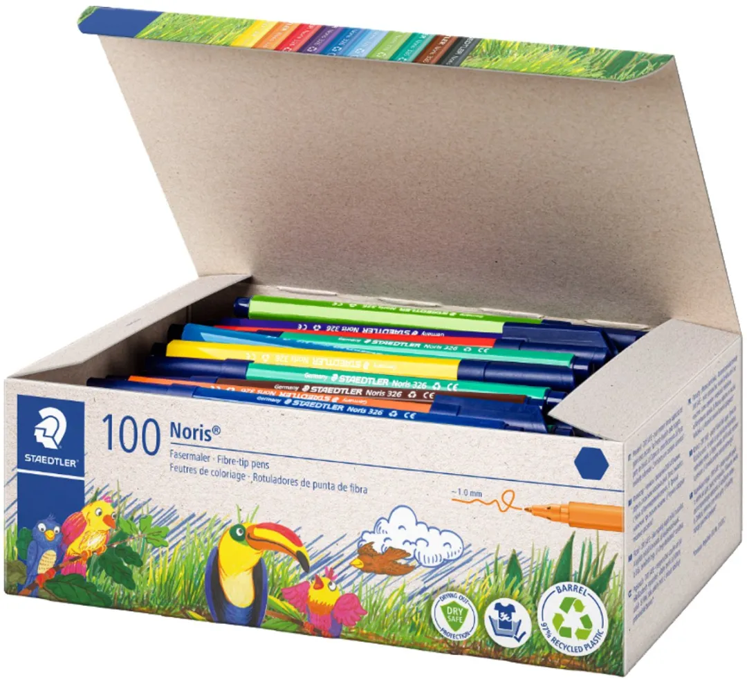 STAEDTLER Noris Viltstift Class Pack 100 Stuks - Meerkleurig - afbeelding 6 van 6