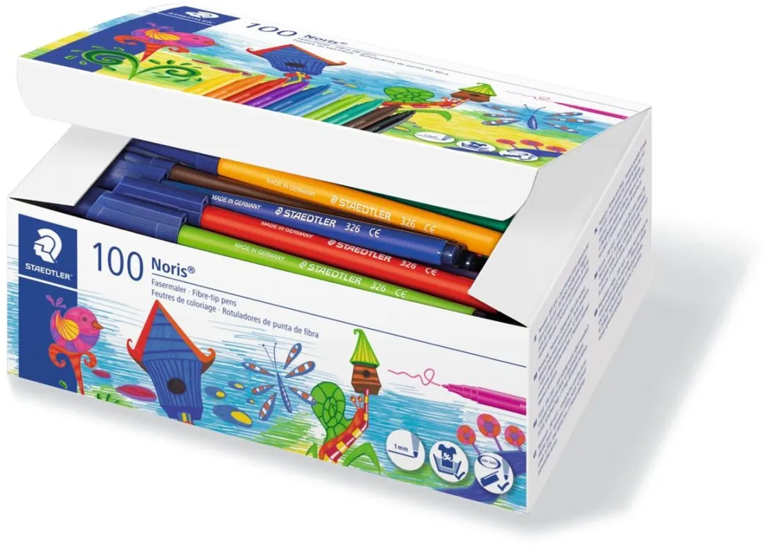 STAEDTLER Noris Viltstift Class Pack 100 Stuks