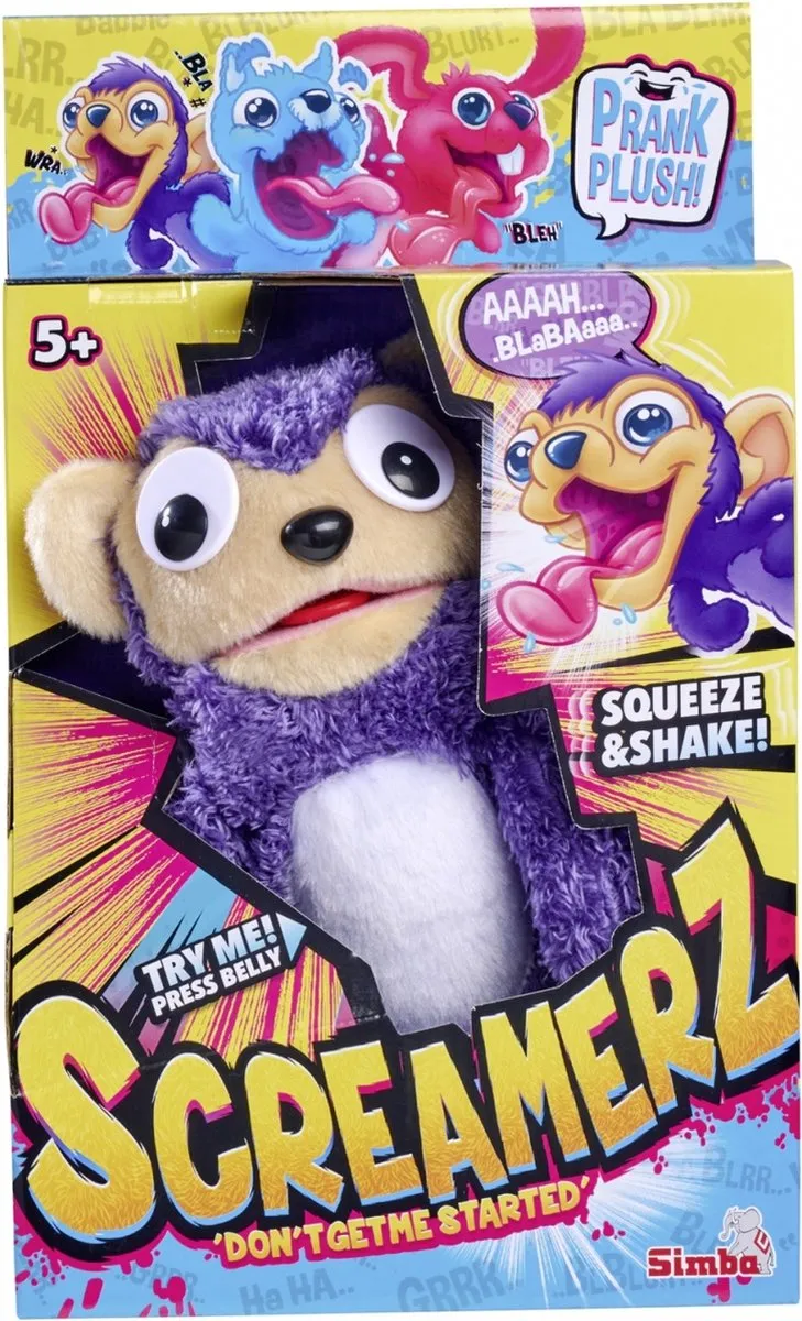 Simba Apenknuffel - Pluche aap met geluid voor 5 jaar en ouder