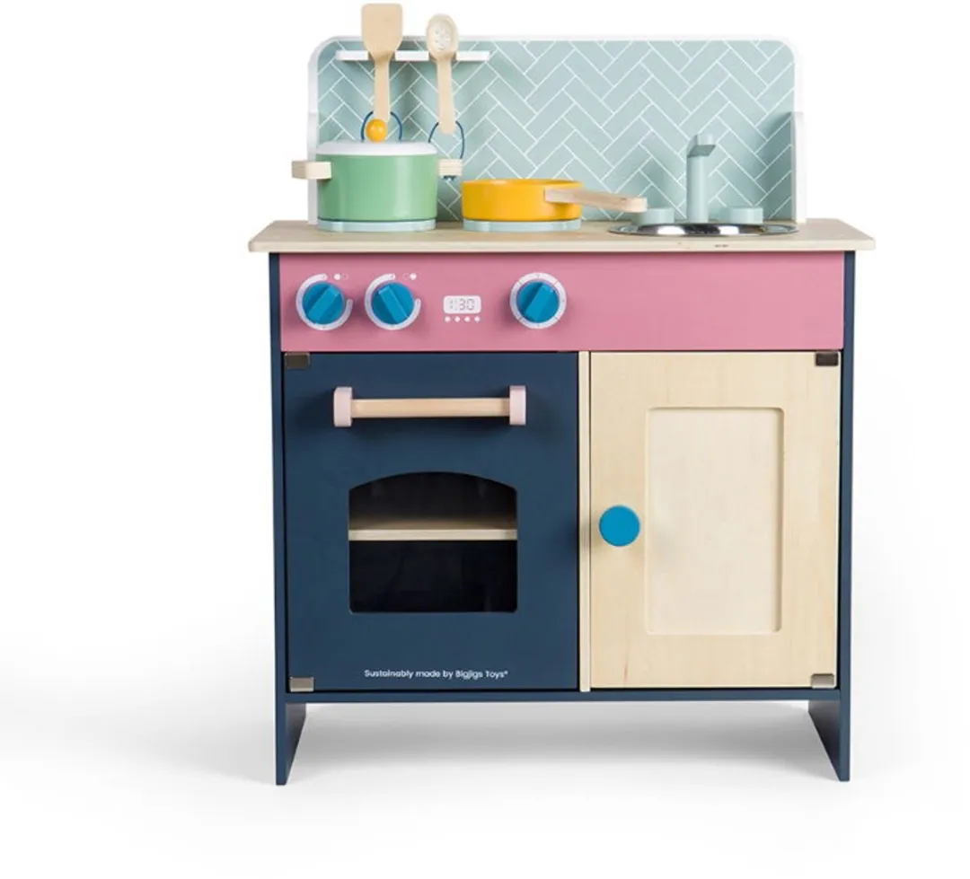 BigJigs Simply Scandi Houten Speelkeuken - Multicolor