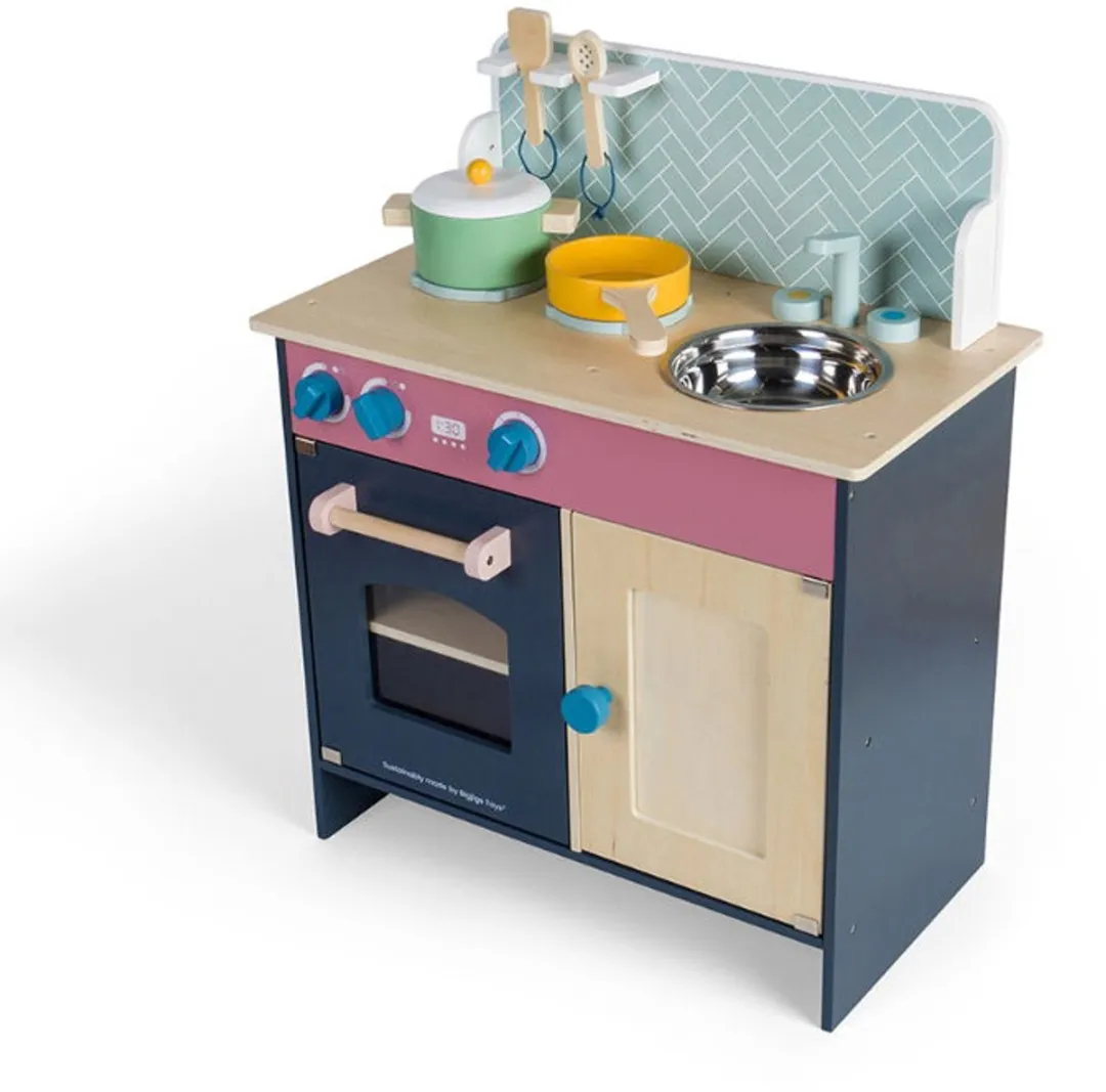 BigJigs Simply Scandi Houten Speelkeuken - Multicolor