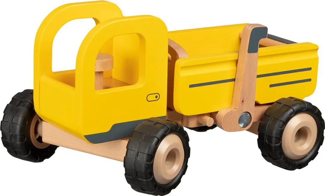Goki Houten Kiepwagen 25x17x14,5cm - Multi kleuren