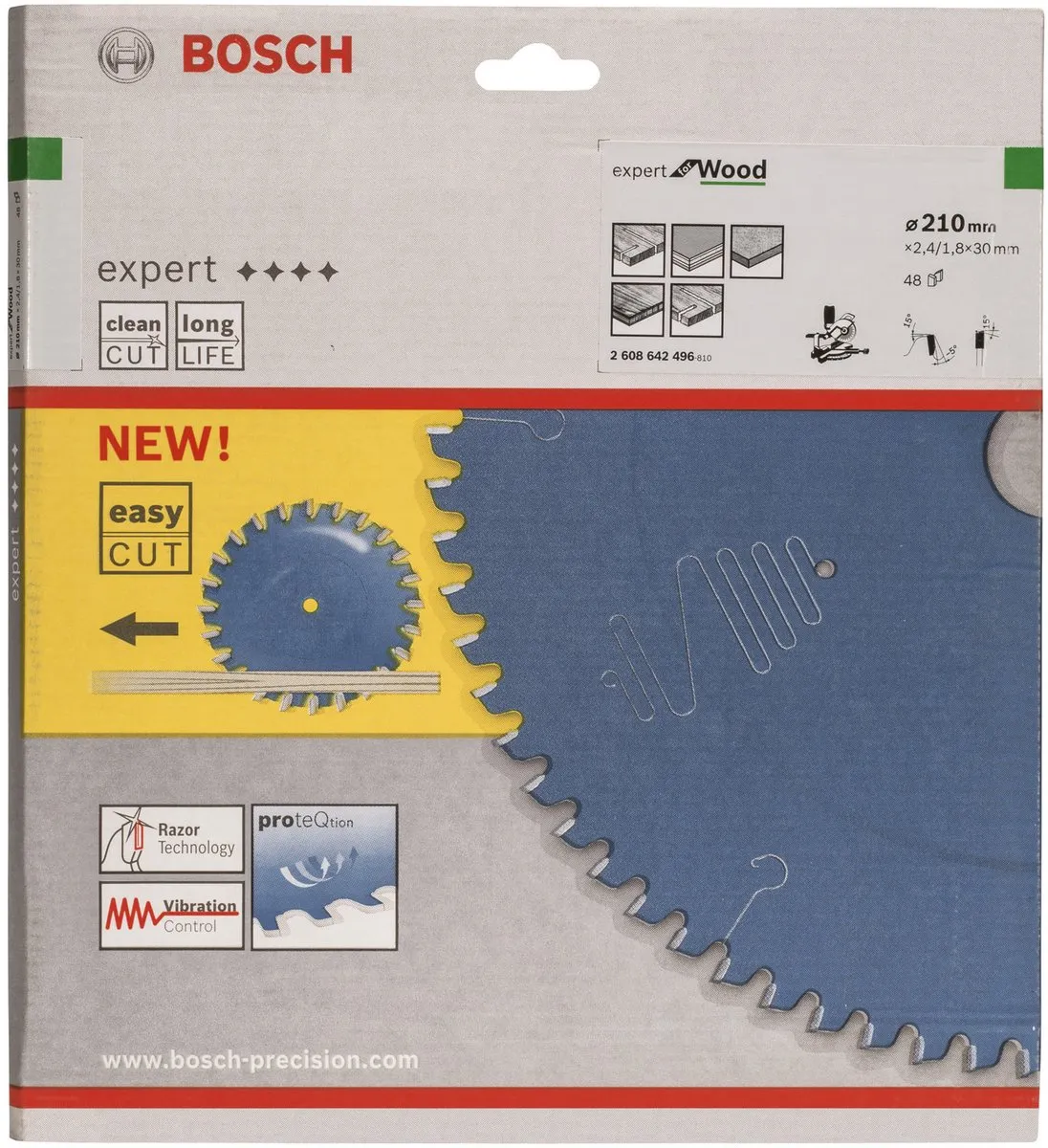 Bosch Professional Expert for Wood Cirkelzaagblad 210mm - 48 Tanden