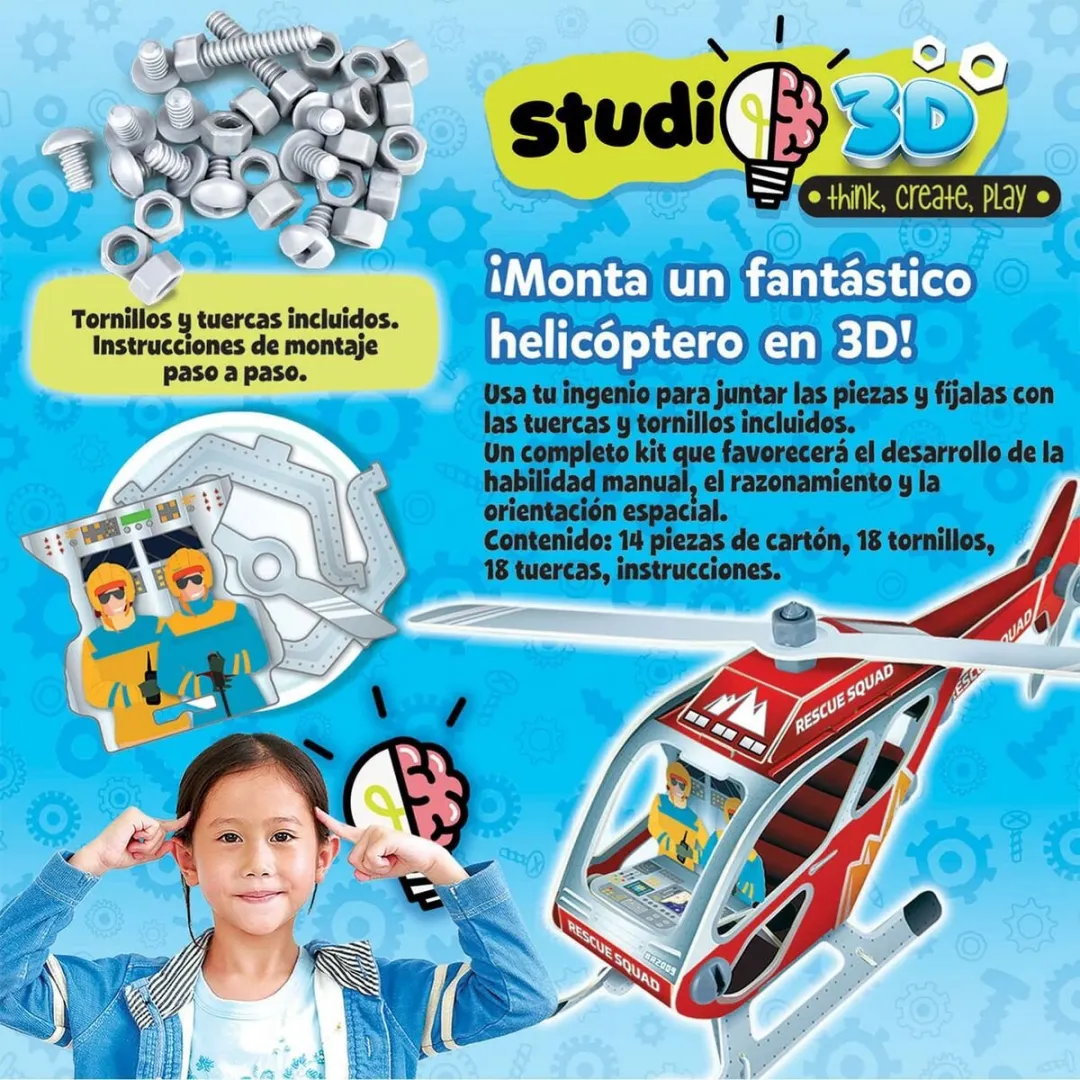 Educa 3D Puzzel Helicopter 14 Stukjes