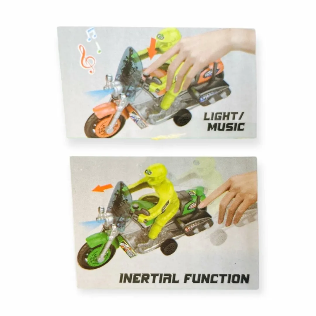 698 JIAN SHENG Moto Police Frictie Motor - Groen
