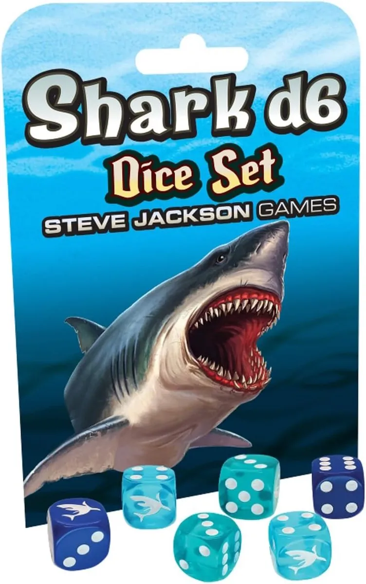 Steve Jackson Games Shark D6 Dice Set