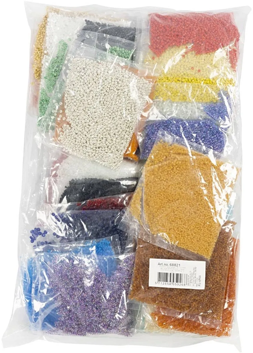 Creativ Company Rocaille Glaskralen Assorti - 32 Kleuren 6mm