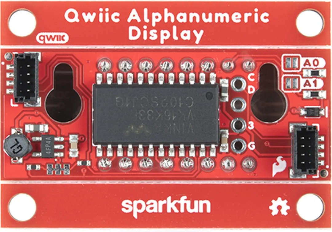 Sparkfun Qwiic Alphanumeriek Display 16917 - Blauw
