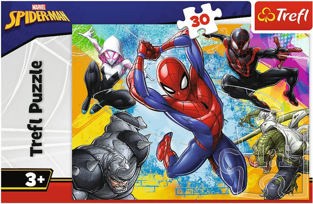 Trefl Spider-Man Legpuzzel 30 Stuks - 27x20cm - Veelkleurig
