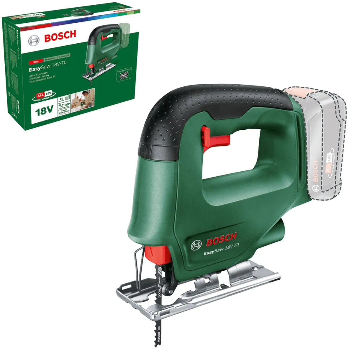 Bosch EasySaw 18V-70 Decoupeerzaag