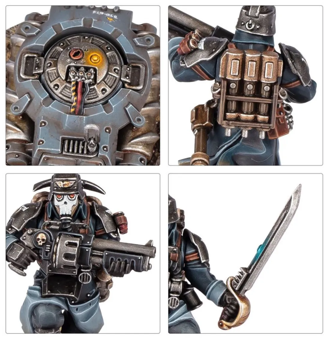 Games Workshop Warhammer 40K Astra Militarum Krieg Combat Engineers 109 Onderdelen