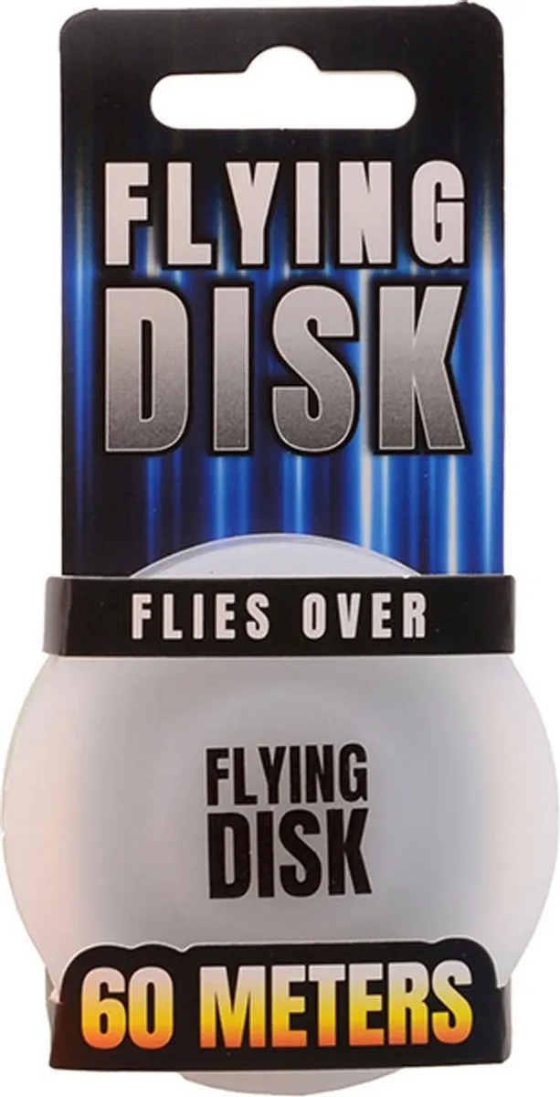 Johntoy Flying Disk 29625 - Wit/Transparant
