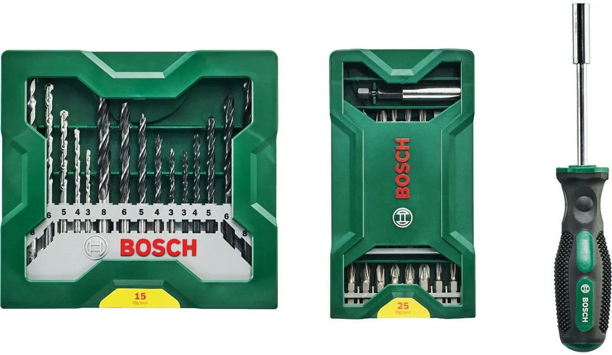 Bosch Mini-X-Line 2607017655 Metaal/Beton/Hout Boren Set - 15 Stuks