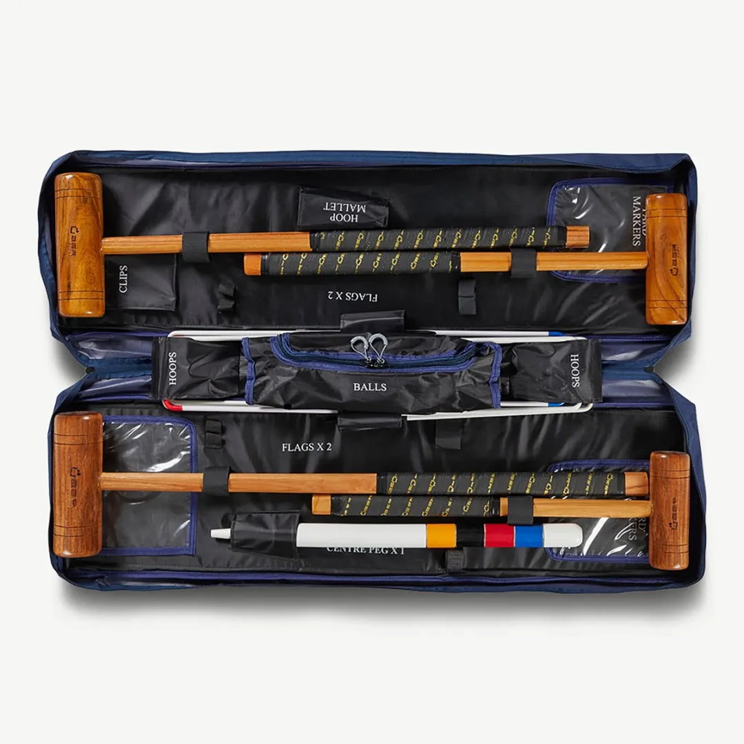 Ubergames Croquetset 6 Personen - ECO Hardhout - Luxe Tas