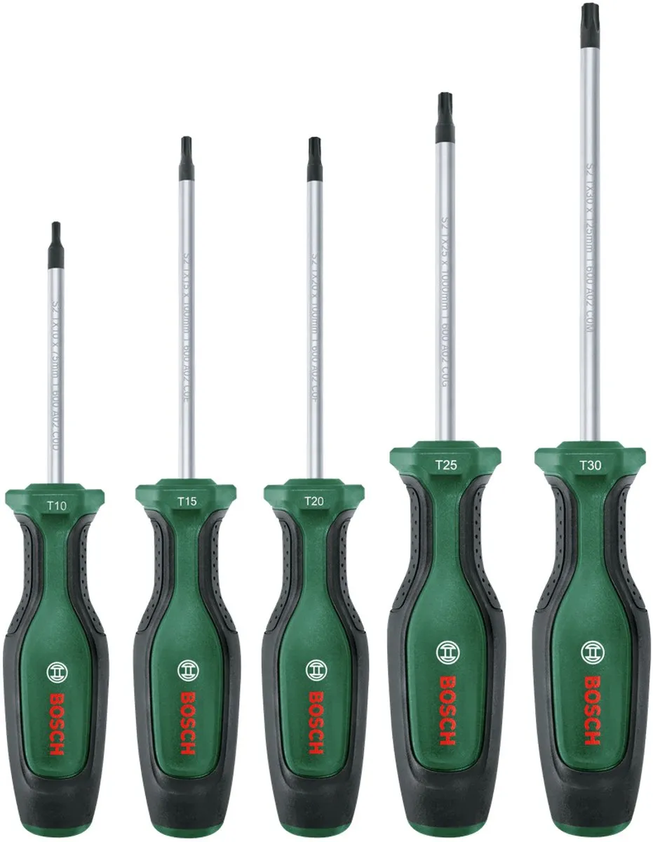 Bosch Schroevendraaierset Torx 5-delig TX10-TX30 - 5 Stuks - afbeelding 6 van 6