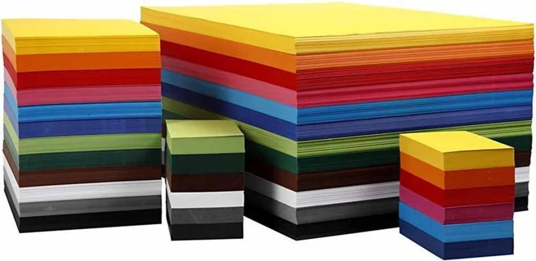 Colortime Gekleurd Karton A6 Multicolor - 12 Kleuren - 1200 Vellen