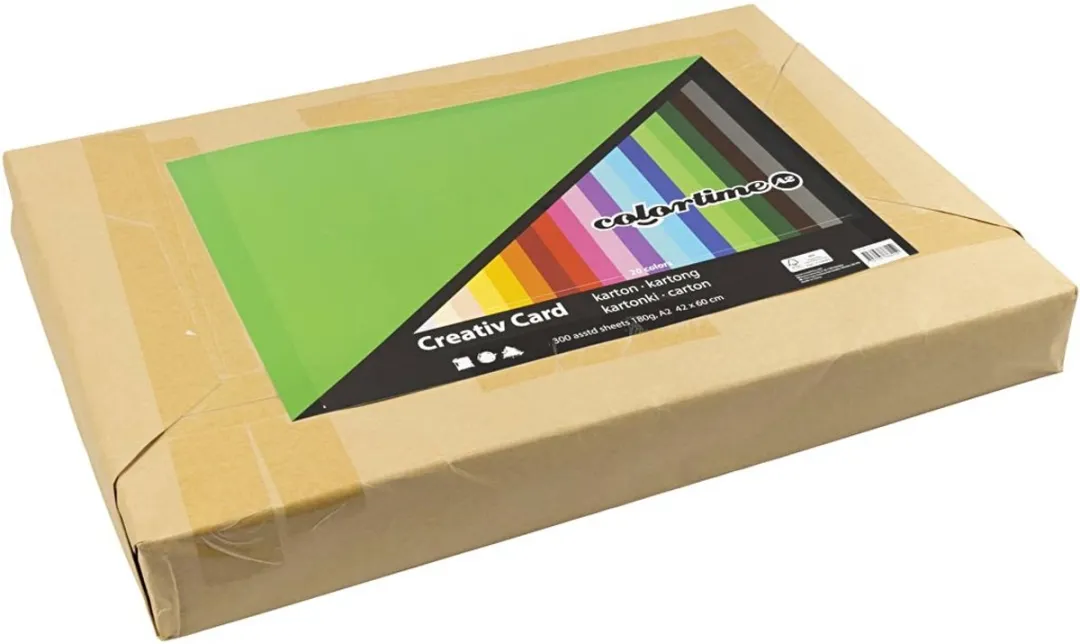 Colortime Hobbykarton A2 Multicolor - 300 Vel - 180 g/m²