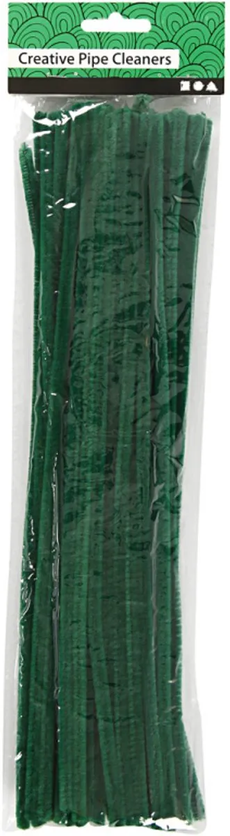 Creativ Company Chenilledraad 6mm Donkergroen - 50 Stuks