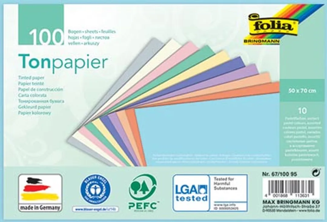 Folia Gekleurd Tekenpapier Pastel