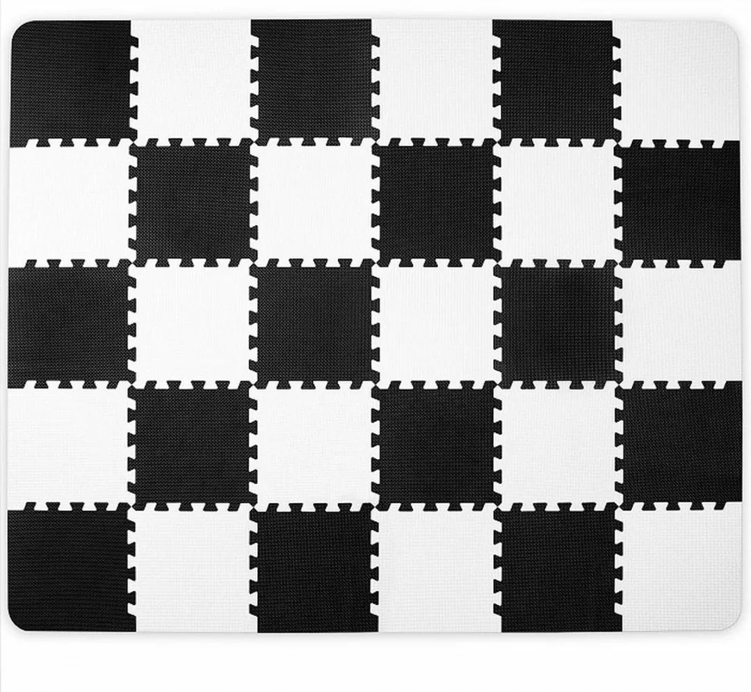 KinderKraft LUNO Speelmat 150x180cm - 30 Stuks - Zwart