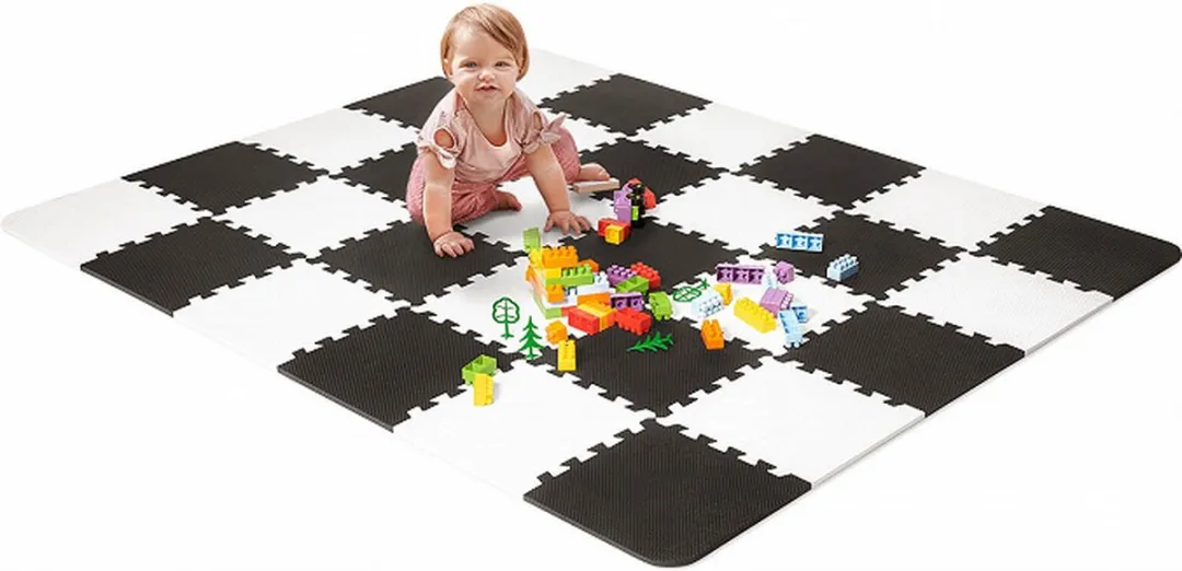 KinderKraft LUNO Speelmat 150x180cm - 30 Stuks - Zwart