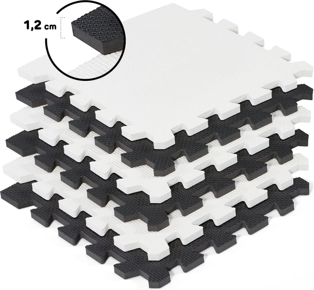 KinderKraft LUNO Speelmat 150x180cm - 30 Stuks - Zwart - afbeelding 6 van 6