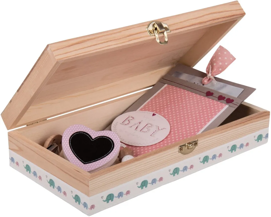 Rayher Houten Kistje 4x - 25x14x6cm Lichtbruin