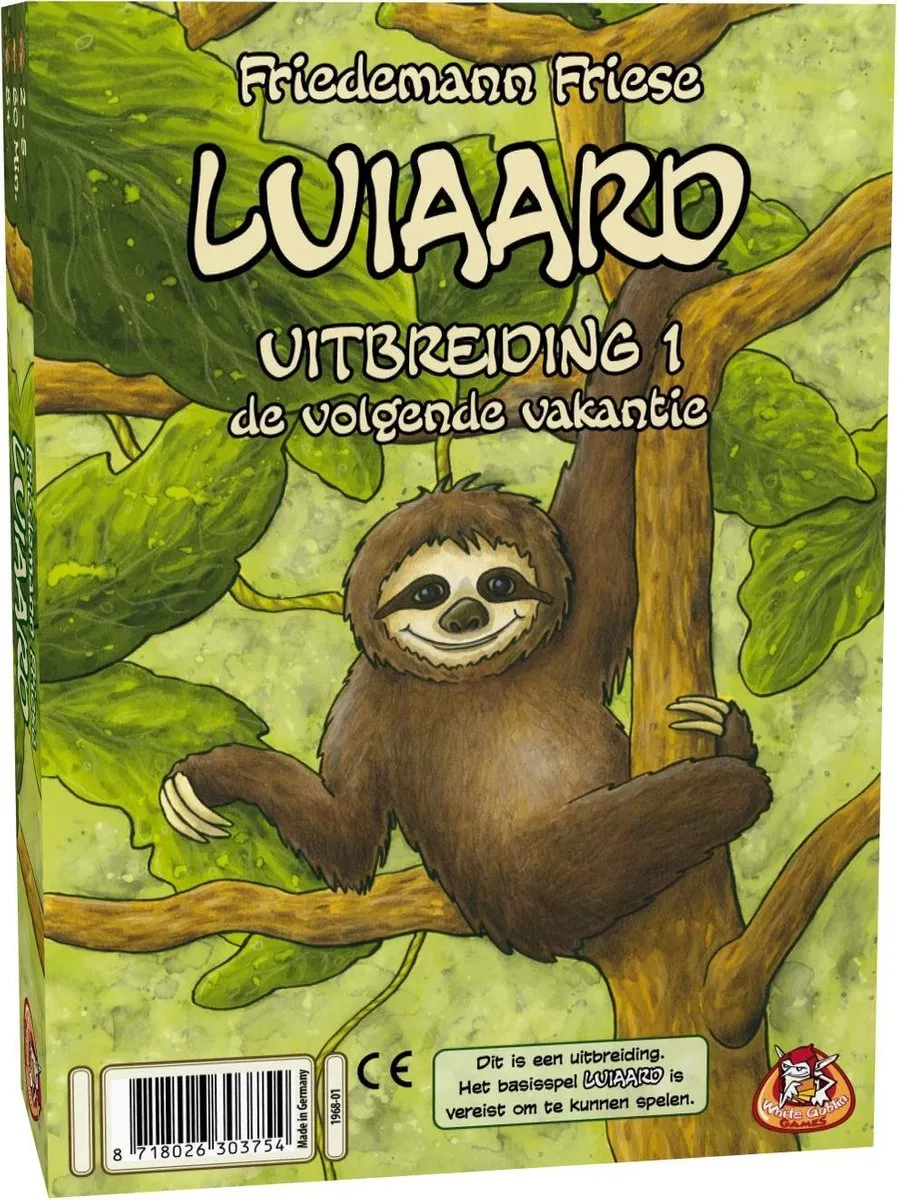 White Goblin Games Luiaard: De Volgende Vakantie WGG1968 Bordspel