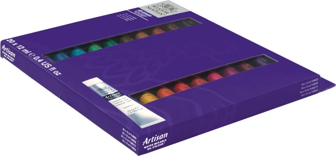 Winsor & Newton Artisan Water Mixable Olieverf Set 20x12ml