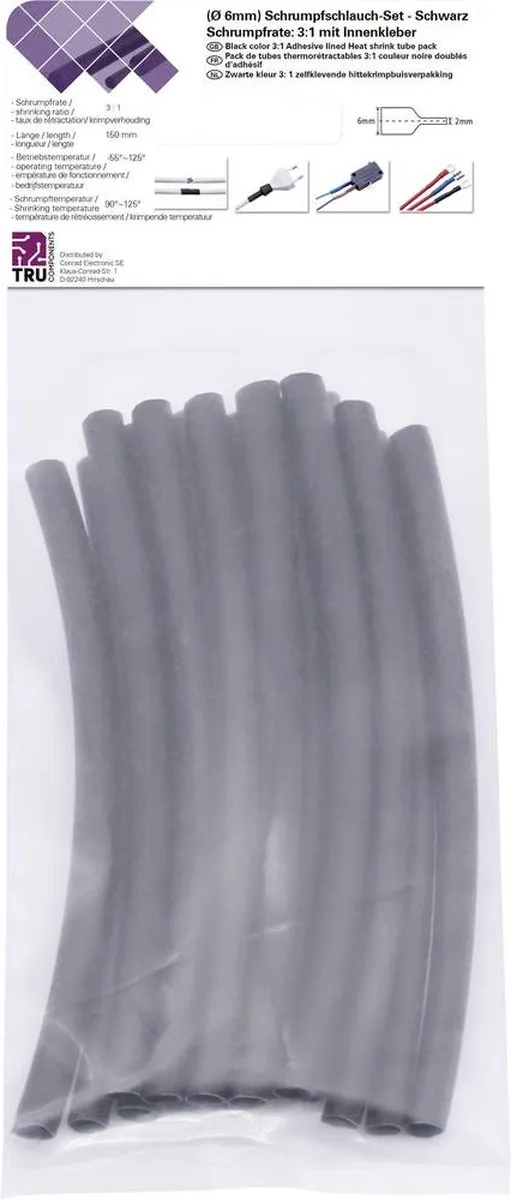 Tru Components T1902CA032 Krimpkous 6mm - 15 Stuks