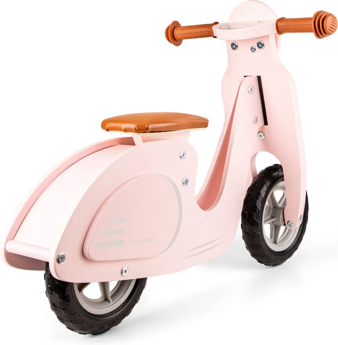New Classic Toys® Houten Loopfiets - Scooter - Roze - Zithoogte 33 centimeter