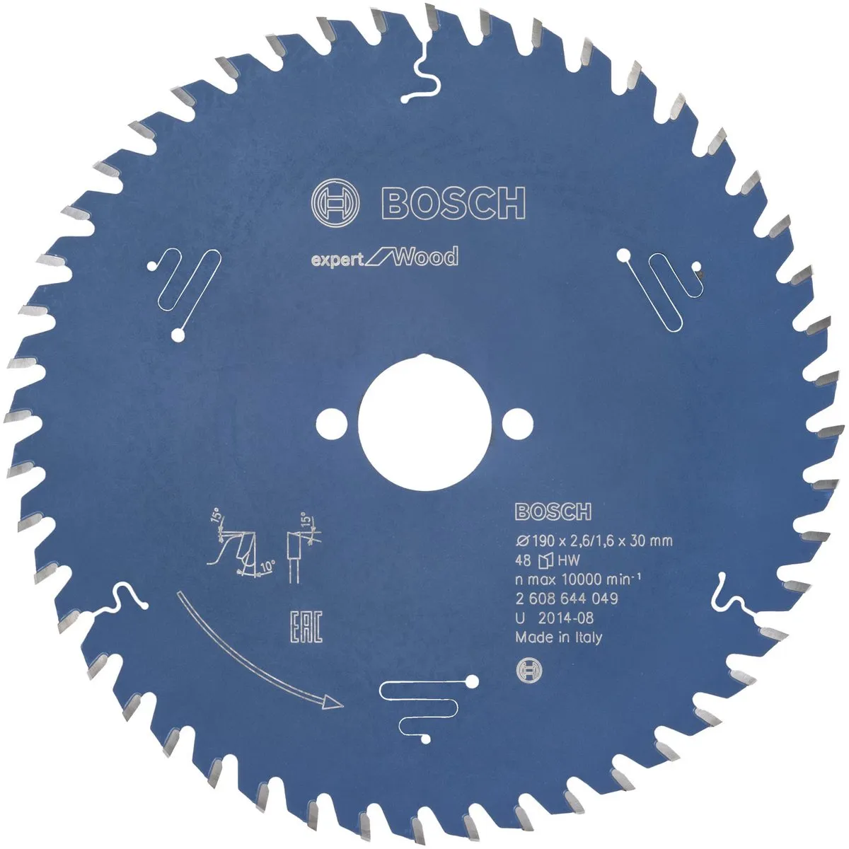 Bosch Expert 2608644049 Cirkelzaagblad Hout - 190mm Ø - 48 Tanden - afbeelding 6 van 6