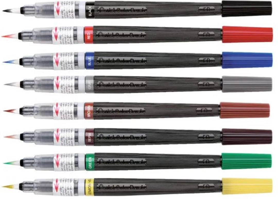 Pentel XGFL-101X Brushpen - Zwart