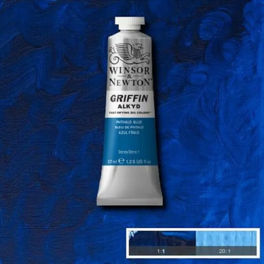 Winsor & Newton Griffin Alkyd Olieverf Phthalo Blue 514 37ml