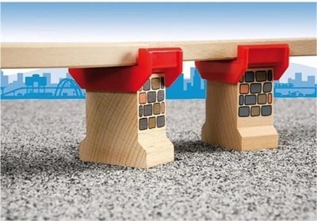 BRIO Spoorbrug Pijlers Bouwset 33254