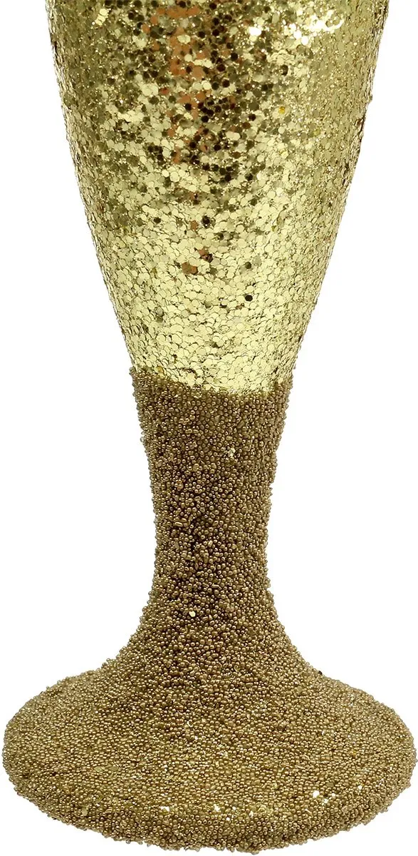 Kaemingk Champagne Glas Hanger Licht Goud - 3 Stuks